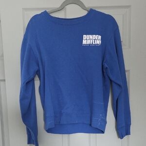 Dunder Mifflin Blue Crewneck Sweater